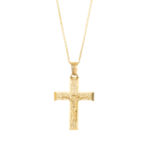 Χρυσός Σταυρός Ανδρικός Με Τον Εσταυρωμένο Κ14