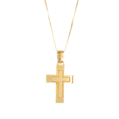 Χρυσός Σταυρός Ανδρικός Κ14