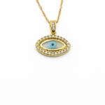 Χρυσό Μενταγιόν Μάτι Κ14